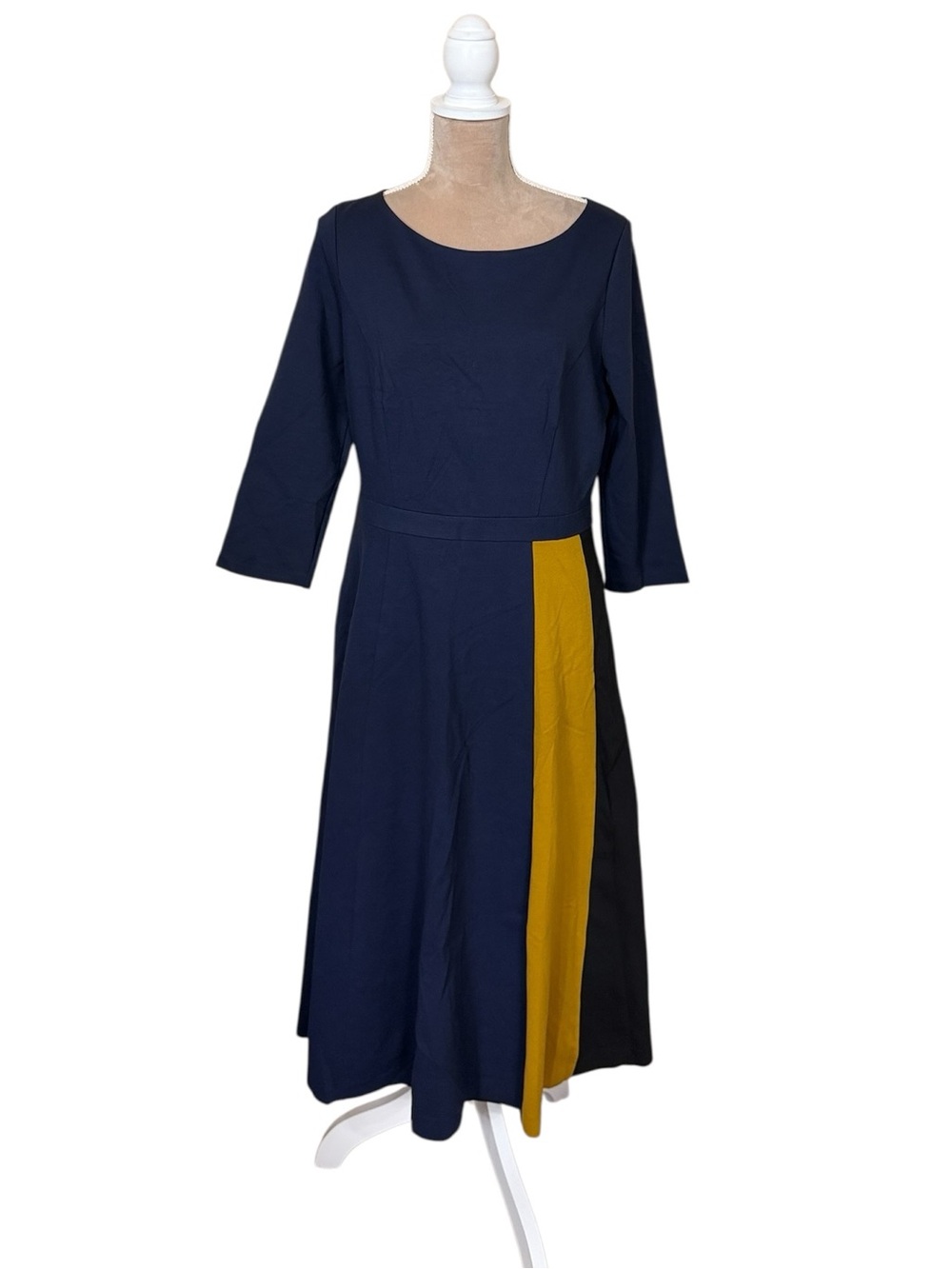 Boden “Claudia” Ponte Colorblock Midi Dress NWT - Picture 6 of 15